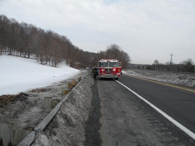 Car fire I-684 